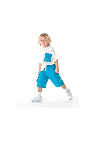 Sea Bubbles Erkek Çocuk Şortlu Takım St08903 Mavi