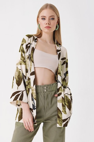 Bigdart 5862 Örme Kimono - Haki 001