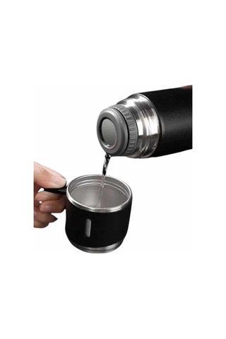 Bfs Termos Seti 3'lü Bardak Seti Isı Dayanıklı Siyah Paslanmaz Çelik Vakumlu Çok Renkli