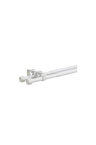 Ikea Bekräfta Perde Çubuğu Seti , Beyaz, 120-210 Cm 19 Mm, İkili