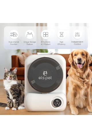 Els Pet Kedi Köpek Tıraş Makinesi Els-4392 5 İ 1 Arada Vakumlu Bakım Çözümü
