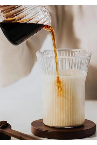 The Mia Çizgili Cam Bardak 320 Ml Mıa75967