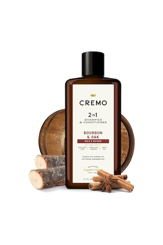 Cremo Bourbon & Oak 2in1 Şampuan Ve Saç Kremi 473ml Tüm Saçlar
