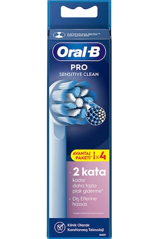 Oral-B Şarjlı Diş Fırçası Yedek Başlığı Sensitive X-Filament 4'lü