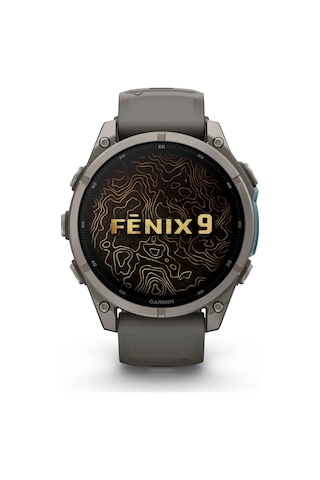Garmin Fenix 9 47 MM Silikon Kayışlı Titanyum Çakıl Akıllı Saat (Distribütör Garantili)