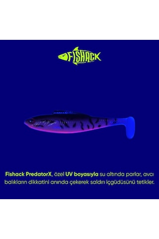 Silikon Balık - 4,5g 85mm - Fishack Predatorx - Uv Boyalı - Dash