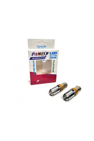 P21w 1157 15w Çift Duy Kırmızı Led Ampul Femex Platinum