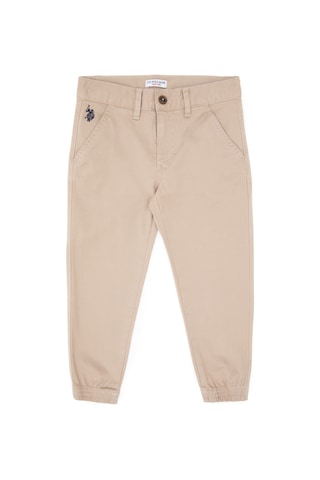 U.s. Polo Assn. Erkek Çocuk Koyu Bej Pantolon Kanvas-chino 50317270-vr088 Koyu Bej