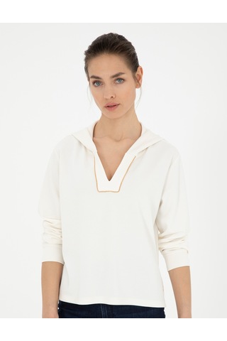 Pierre Cardin Kadın Ekru Sweatshirt 50282639-vr019 Ekru