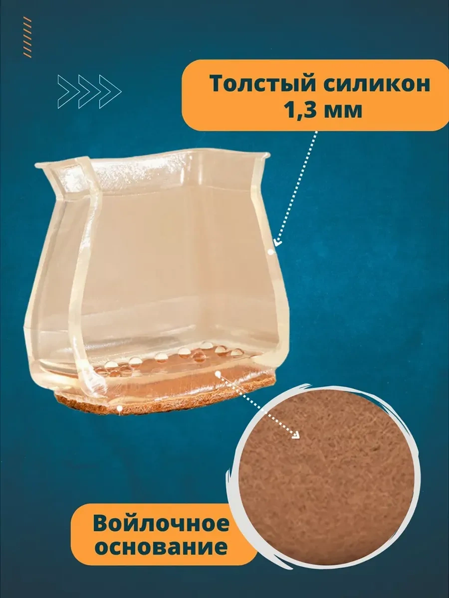 Domsadmarket Sırtlıkla Mobilya Ayakları İçin Silikon Koruyucu Pedler 16 Adet 184360218 Beyaz