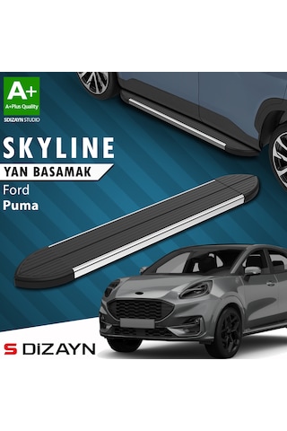 S-dizayn Ford Puma Skyline Krom Yan Basamak 173 Cm 2019 Üzeri A+ Kalite