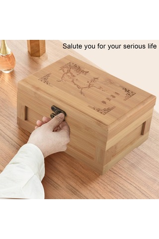 Soulader Bambu Organik Prenses Mücevher Kutusu Büyük Boy Şık Ve Dayanıklı Aksesuar Saklama Kutusu Diğer