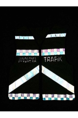 Yeni Model Jandarma Trafik Yeleği 1.Sınıf Yansıtıcı Reflektor Kul