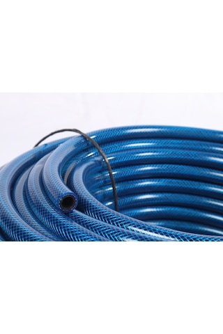 Tüp Gaz ( lpg ) Tüp Hortumu Mavi Örgülü 8mm 5/16'' 50metre