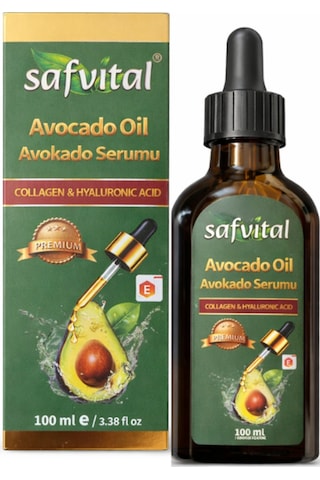 Safvital Avokado Yağı Serumu 100 Ml Kolajen Hyaluronik Asit Nemlendirici Cilt Ve Saç Bakım Yağı
