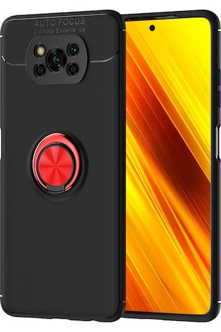 Xiaomi Poco X3 Nfc Kilif Lens Yüzüklü Tam Korumali Silikon Kapak 464176516