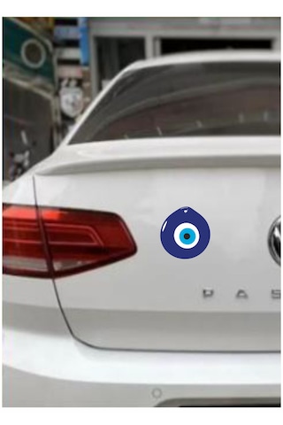 Nazar Boncuğu Sticker Araba Oto Motosiklet Karavan Sticker Etiket 00005 20x20 Cm