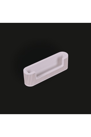 3d Baskı Kartvizit Standı Masaüstü Ofis Organizer Kartlık Kart Tutucu Aparat Desenli Beyaz