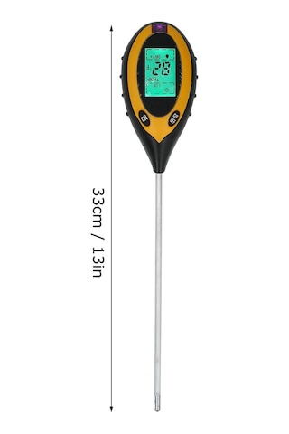 Fdit Toprak Test Kiti 4'ü 1 Arada Toprak Test Cihazı Dijital Nem Işığı Ve Metre, Kapalı/dış Mekan Bitkileri Bakımı Toprak Sensörü Sku: Smgstk7b87a37cf1