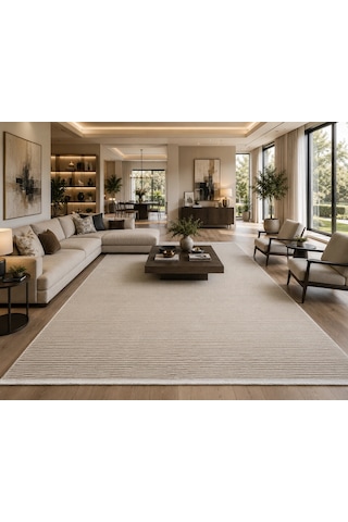 Luxess Halı Lima 1182 Bej Modern Akrilik Salon Halısı
