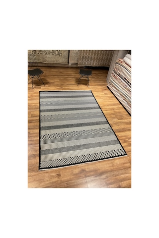 Hattuşa Ht-10 Siyah-beyaz Halı
