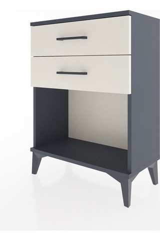 Arges Komodin 4 Çekmeceli 60x30x80 Antrasit-aytaşı Antrasit