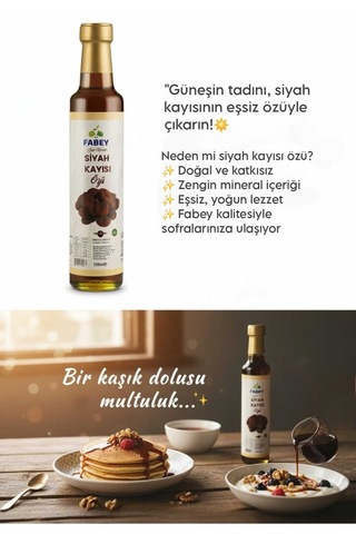 Neşe Natural Esfabey Siyah Kayısı Özü 250ml