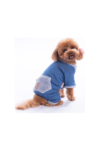 Pawstar Kedi Ve Küçük Köpek Mavi Alabama Tulum M Sırt28cm Göğüs41cm Boyun26cm