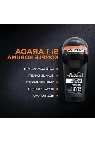 L Oréal Paris Men Expert 5'li Carbon Protect Anti Perspirant Roll On Deodorant Seti 5 X 50 Ml