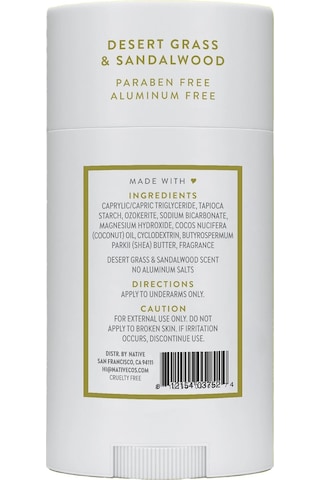 Native Desert Grass & Sandalwood Alüminyumsuz Stick Deodorant 75gr