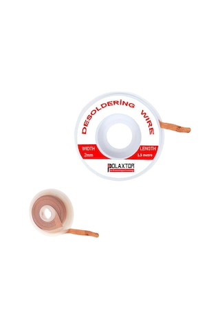 Lehim Toplama Teli 2mm 1.5mt Polaxtor Plx-10082 Lehim Toplama Teli 2mm 1.5mt Polaxtor Plx-10082