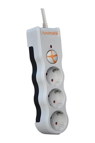 Tsk19009 Powersurge 3-surge Protectıon Plug-1050 Joule-wıth Cable Beyaz 1