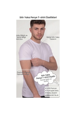 Luxıc Core Unisex Lacivert %100 Pamuk Basic Tişört Bisiklet Yaka Kısa Kol Rahat Kesim Günlük Yazlık 2xl - Lcr-ts-lacıvert