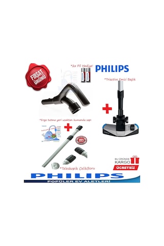 Philips Uyumlu Fc9912 Marathon Ultimate Kumanda Sapı+Çelik Boru+Başlık (411610120)