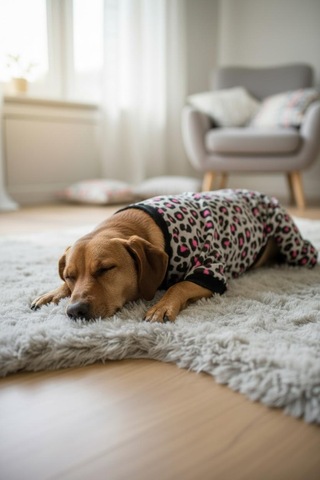 Miniş Pink Leopard Sweatshirt Küçük Irk Köpek Tulumu