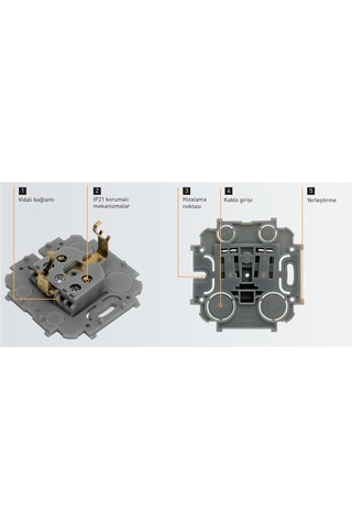 Legrand 782432 Forix Sıva Üstü Bej Komütatör