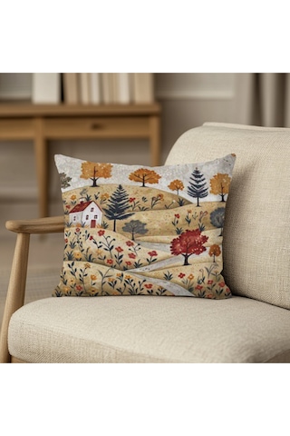 Turkıshrug Kıngdom Modern Etnik Dokulu Kırlent Kılıfı Kare 43 X 43 Çok Renkli