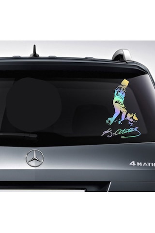 Hologramlı Janjanlı Atatürk Ve Kocatepe İmza Sticker - Araba Oto Cam Araç Sticker - 02524 25x17 Cm