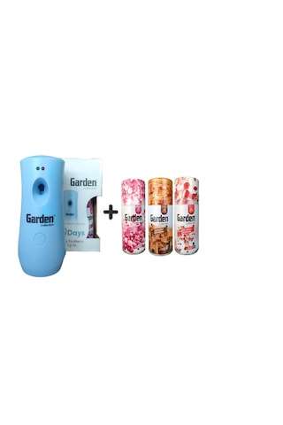 Garden Oda Kokusu Freshmatik, Otomatik Sprey Makine + Parfüm Esansı Sprey 260 Ml Garden Oda Koku Hava Temizleyici Bahar Koku Bubble Gum + Gizemli Doğu + Parfüm Esansı Koku Sprey 260 Ml X 3 Adet Adaçayı - Çiçeksi - Odunsu