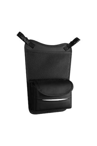 Koltuklar Arası Araba Düzenleyici Çok Fonksiyonlu Saklama Çantası Ön Ve Arka Çift Kullanımlı Mendil Kutusu Siyah