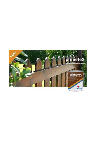 Primetex Solvent Bazlı Yarı Şeffaf Vernikli Ahşap Koruyucu 2.5 L