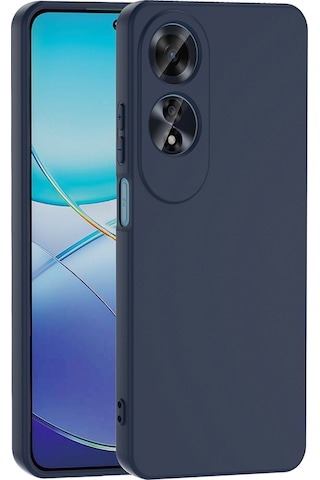 Oppo A60 Kılıf Mara Lansman İç Yüzeyi Kadife Kılıf Lacivert