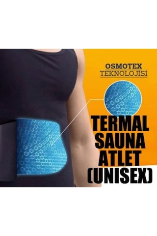 Gençplus Erkek Sweet Sweat Termal Sauna Pro Termal Sauna Atlet Siyah