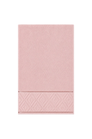 El Yüz Havlusu 50x90 Cm %100 Pamuk Kısmi Kadife Jakar Nova Collection Pembe