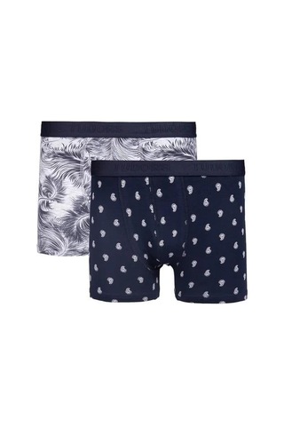 Tudors Erkek 10'lu Desenli Likralı Pamuklu Esnek Kumaş Premium Seri Boxer-35198 Çok Renkli