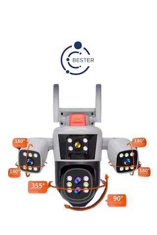 Bester Çok Lensli Wifili Sd Kartlı 10x Ptz Kamera