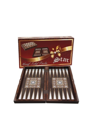 Star Tavla Masif Sedef Tavla Büyük 1020128