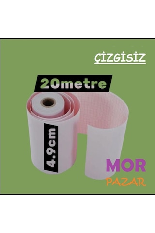 49 X 20 Ekg Kagıdı 20 Metre 5 Rulo Çizgisiz