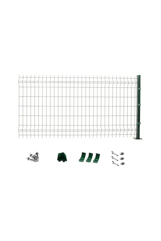 Bahçe Çiti Panel Tel Çit Tam Takım 150 x 250 cm YEŞİL