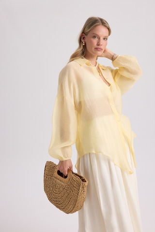 Mai Collection Mai Studios Co. Lyra Oversize Sarı Gömlek sarı